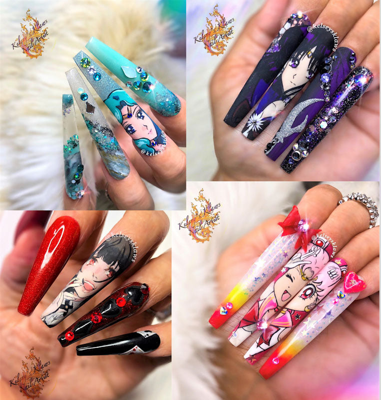 Custom Anime Nails